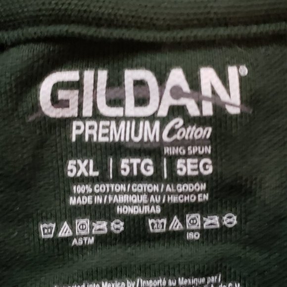 Gildan Polo Mens 5XL Premium Cotton Ring Spun Pique FORREST GREEN (BRAND NEW!) - Picture 2 of 6